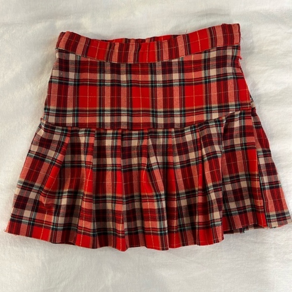 Adjustable Girls Pleated Skirt